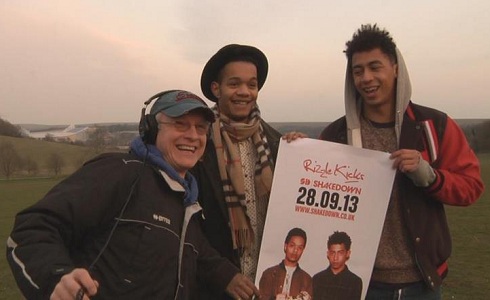 Filming with Rizzle Kicks